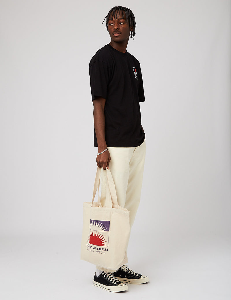 Edwin Tote Bag Shopper Ippan Print - Natural