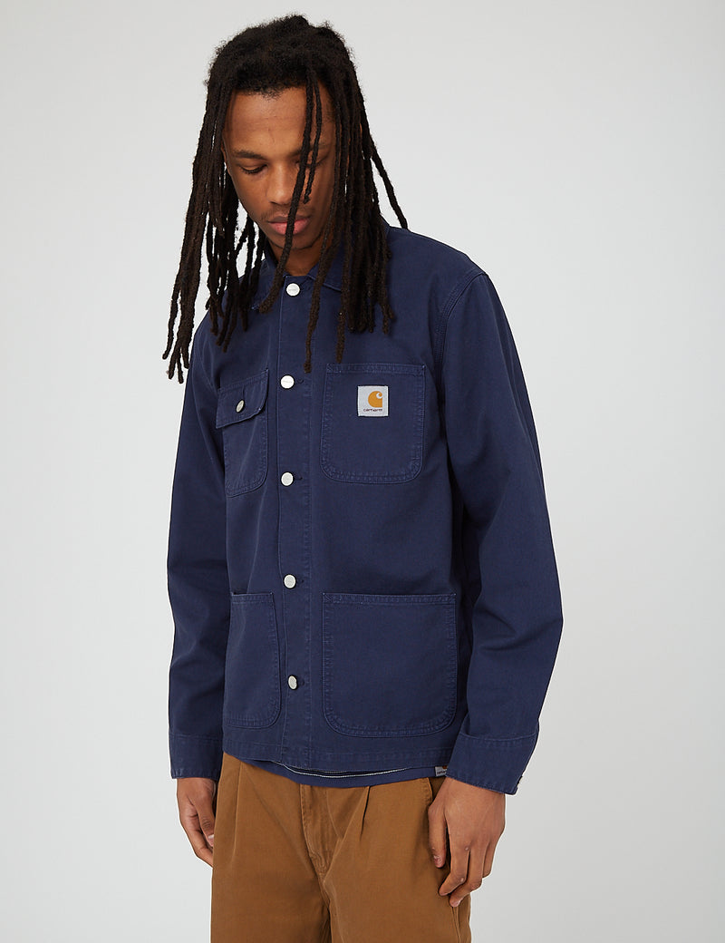 Carhartt-WIP Michigan Coat (Cotton Newcomb Drill) - Blue