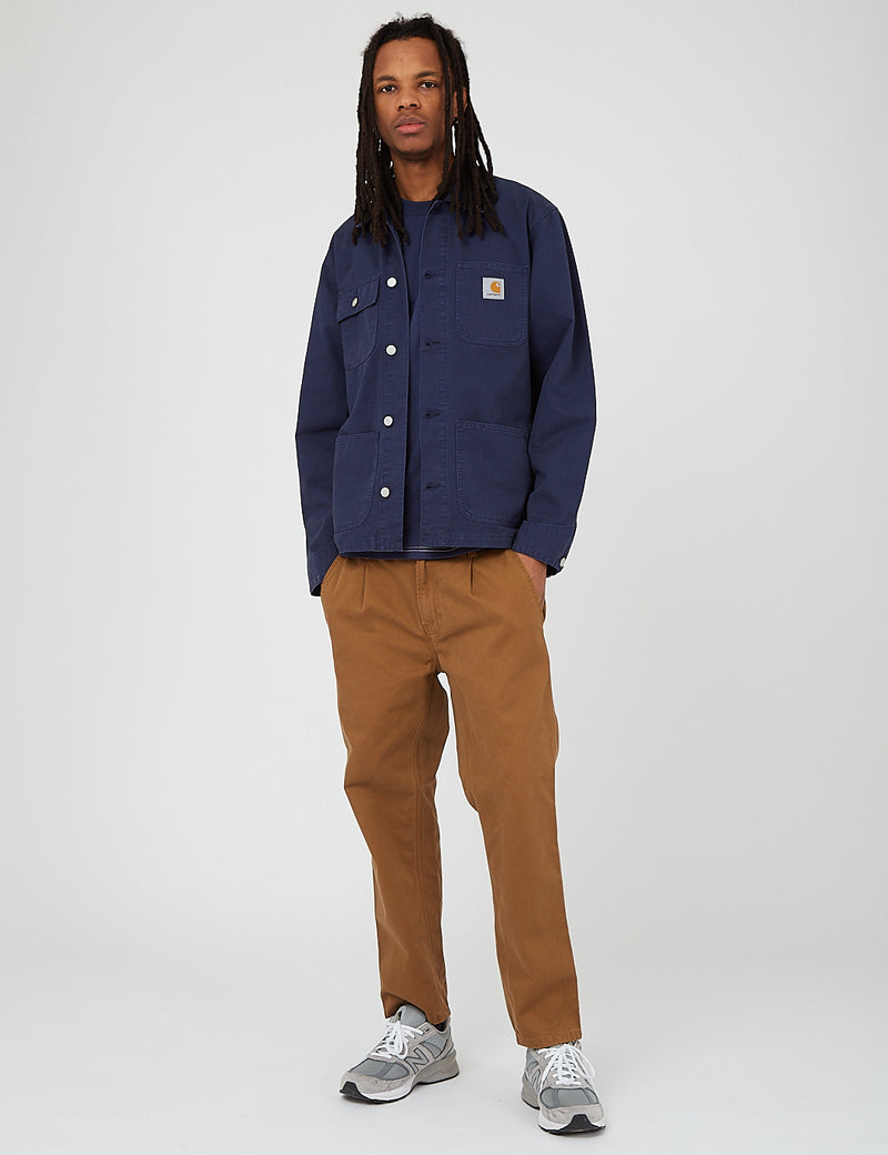 Carhartt-WIP Michigan Coat (Cotton Newcomb Drill) - Blue