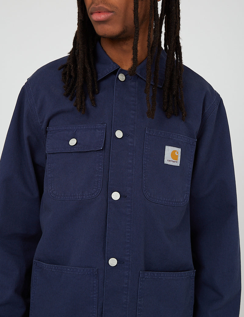 Carhartt-WIP Michigan Coat (Cotton Newcomb Drill) - Blue