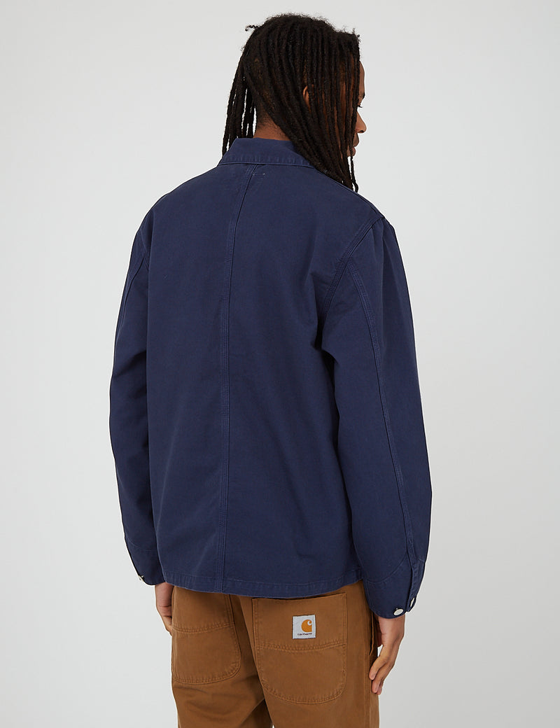 Carhartt-WIP Michigan Coat (Cotton Newcomb Drill) - Blue