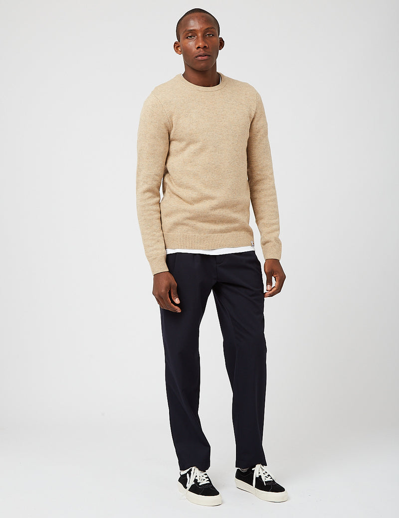 Carhartt-WIP Allen Knit Sweatshirt - Dusty Hamilton Brown Heather