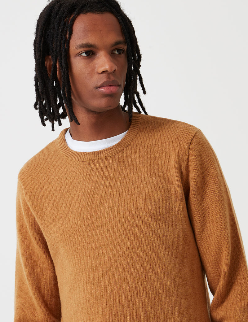 Carhartt-WIP Allen Knit Sweatshirt - Fawn Yellow
