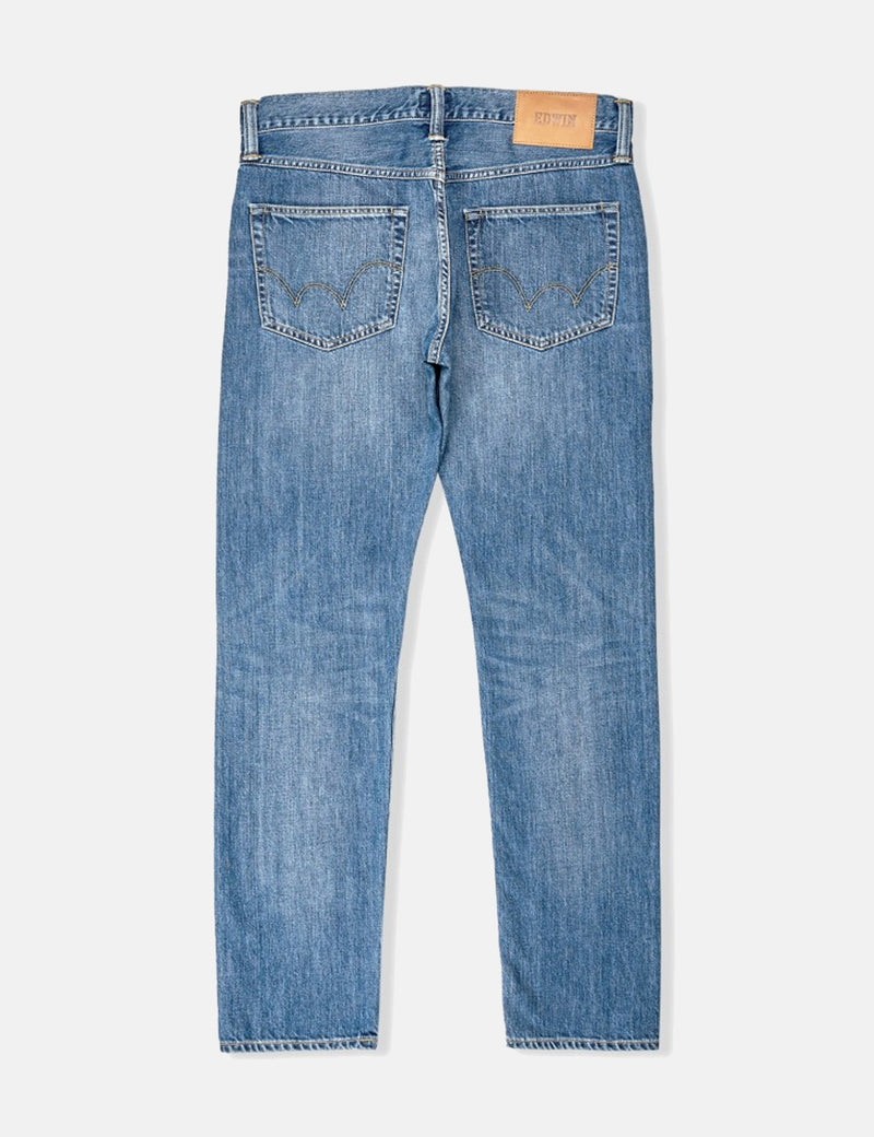 Edwin ED-55 Kingston Blue Denim Jeans 12oz (Tapered) - Clean Wash