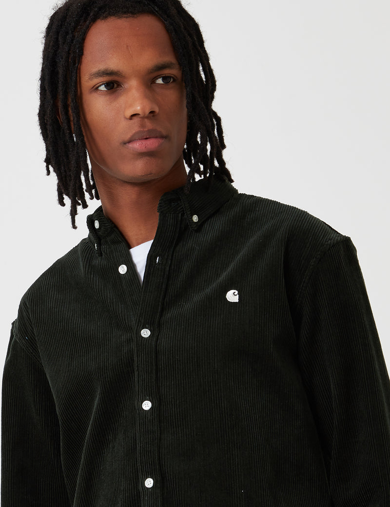 Carhartt-WIP Madison Cord Shirt - Loden Green/Wax