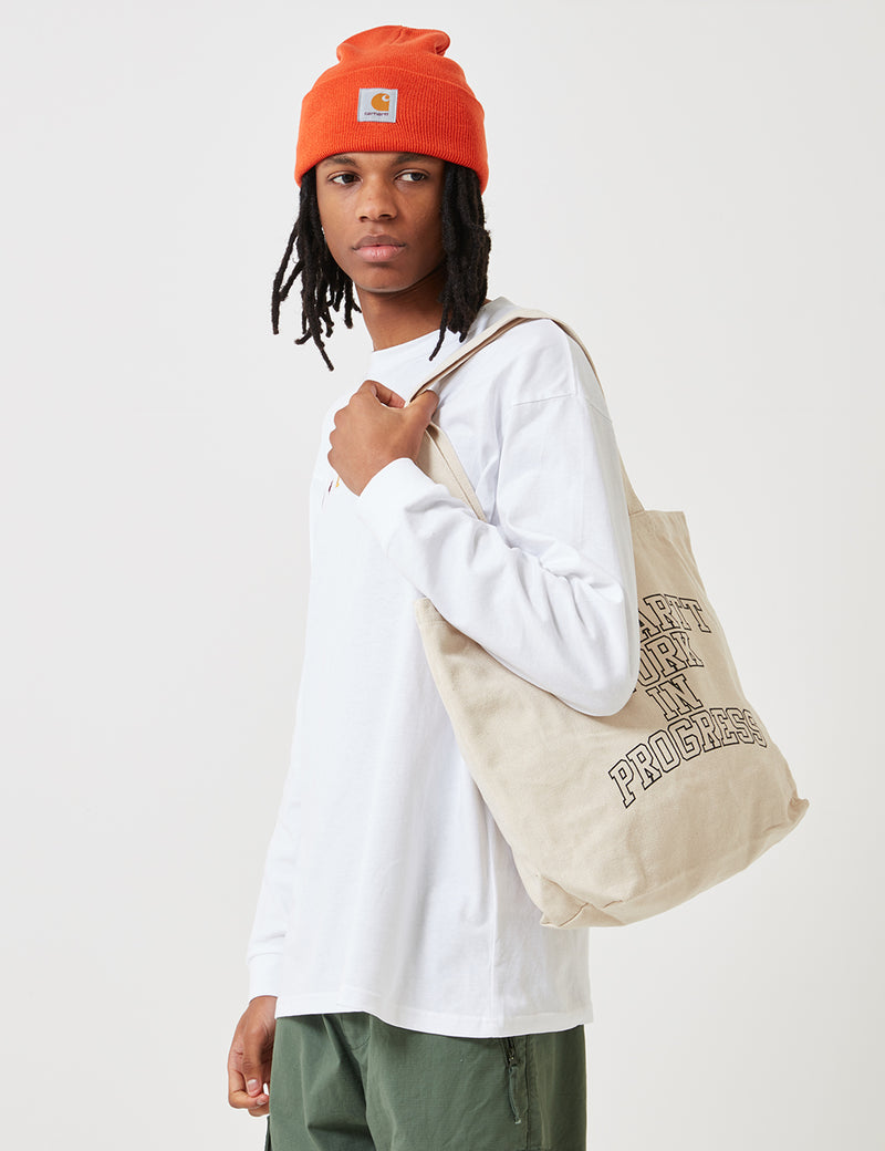 Carhartt-WIP Division Tote Bag (Small) - Ecru/Black