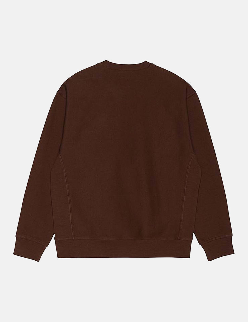 Carhartt-WIP American Script Sweatshirt - Offroad Burgundy