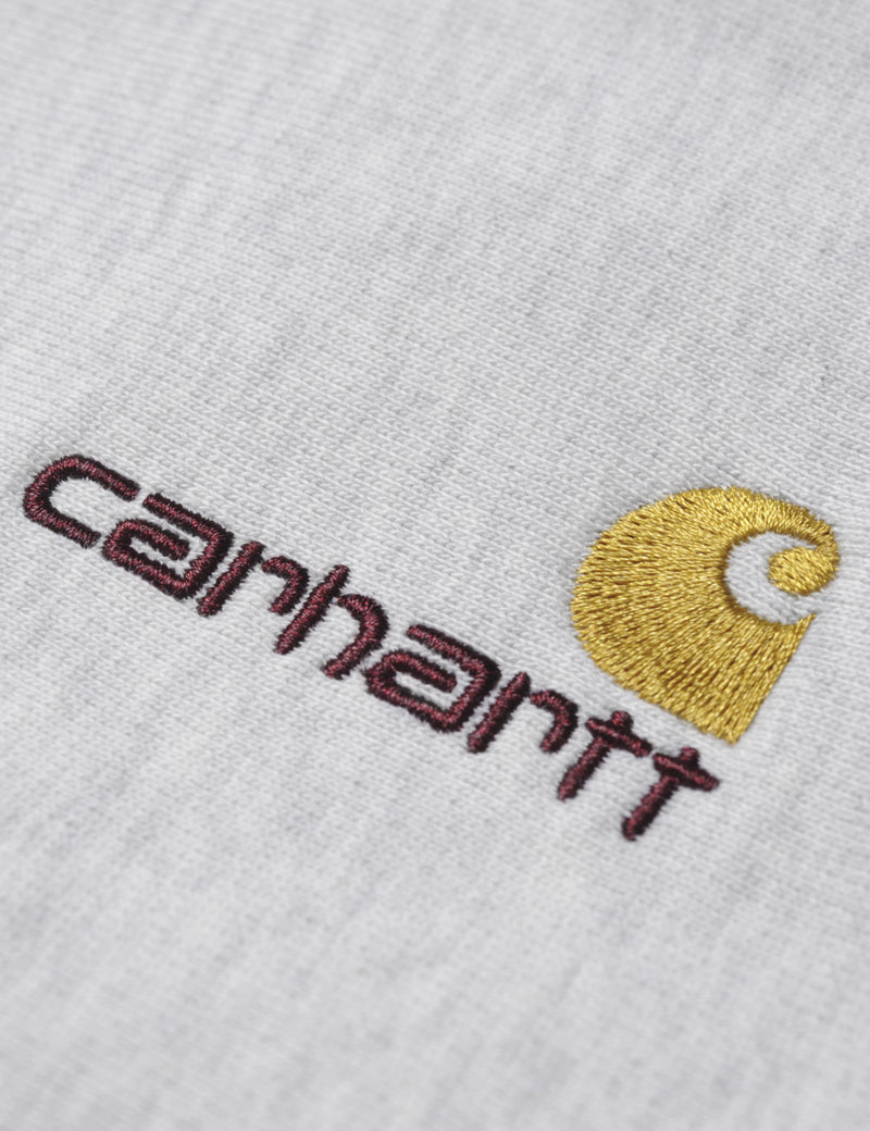 Carhartt-WIP American Script Sweatshirt - Ash Heather Grey