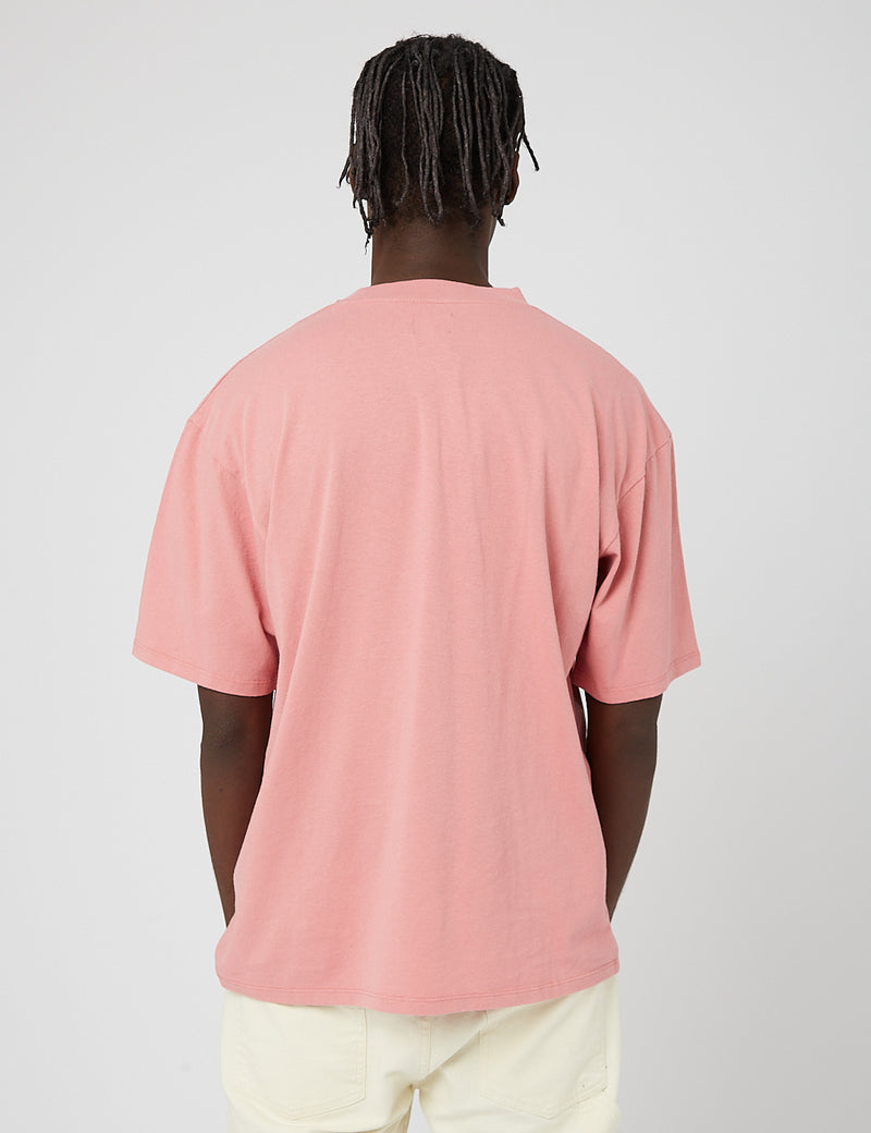 Edwin Sunset on MT Fuji T-Shirt - Dusty Rose Pink