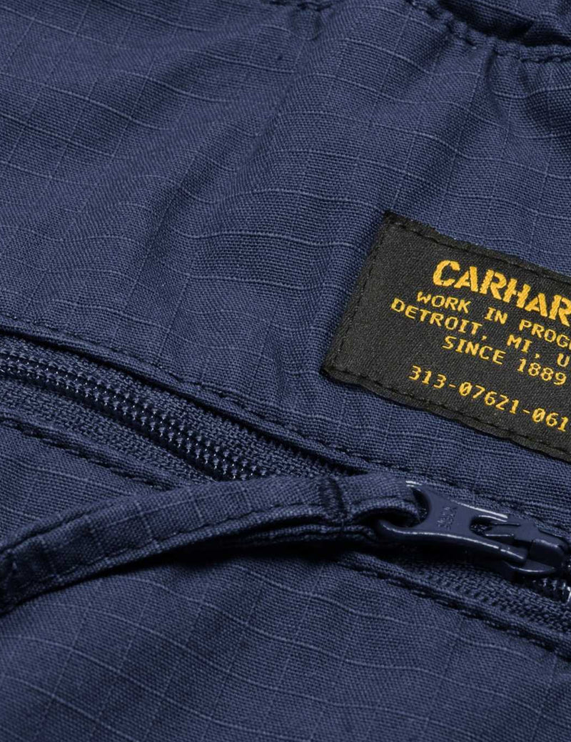 Carhartt-WIP Cargo Jogger Pants (Ripstop) - Blue Rinsed