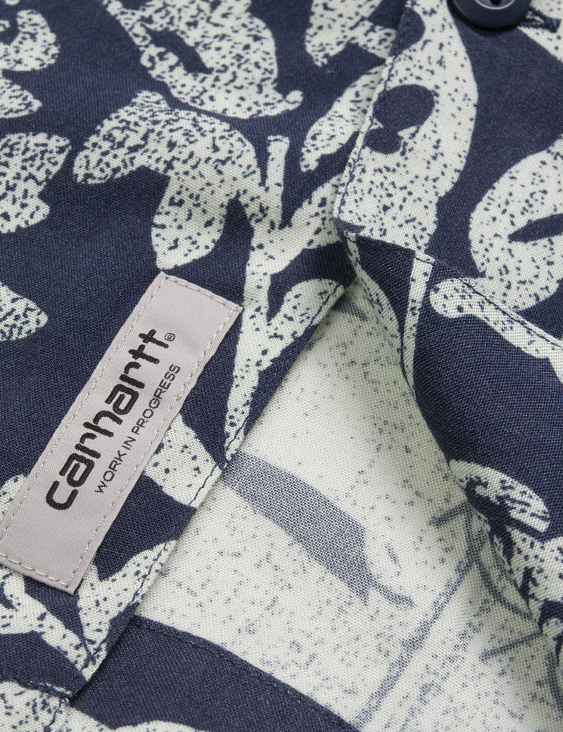 Carhartt-WIP Tiki Mono Shirt - Blue