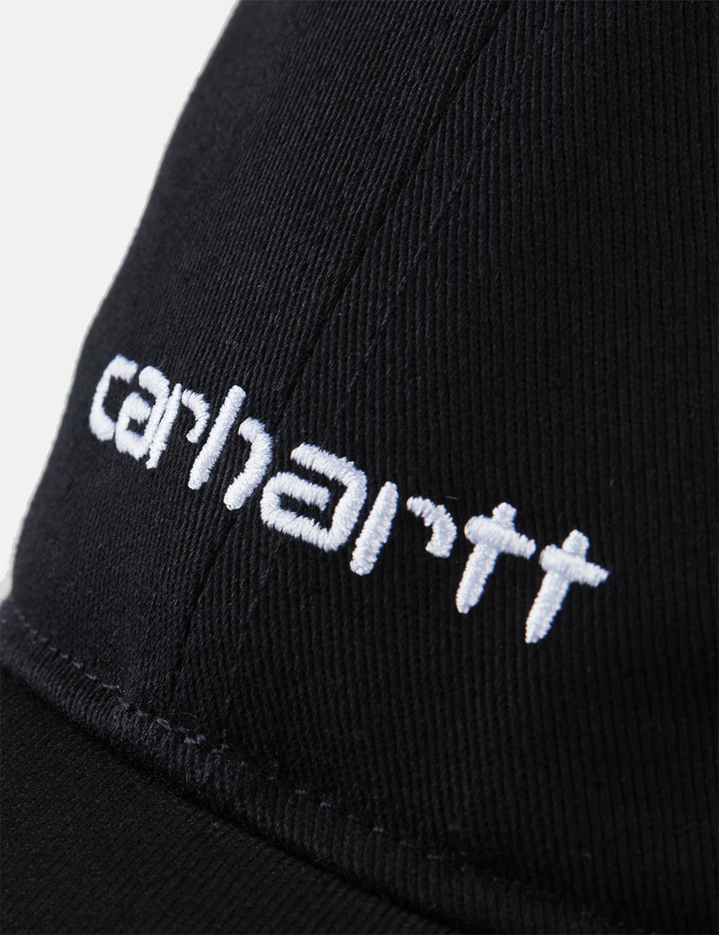 Carhartt-WIP Script Cap (Brushed Twill) - Black