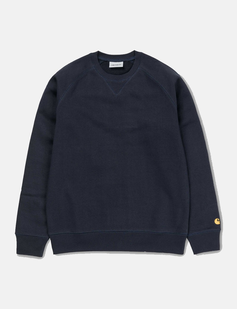 Carhartt-WIP Chase Sweatshirt - Dark Navy Blue