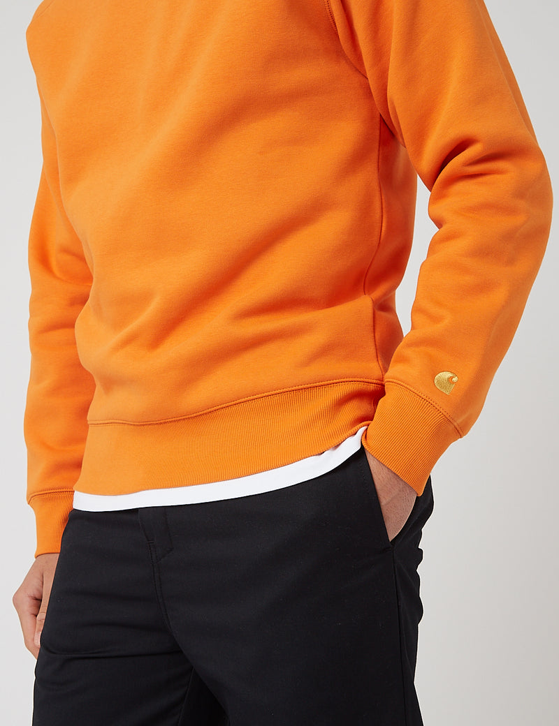 Carhartt-WIP Chase Sweatshirt - Hokkaido/Gold