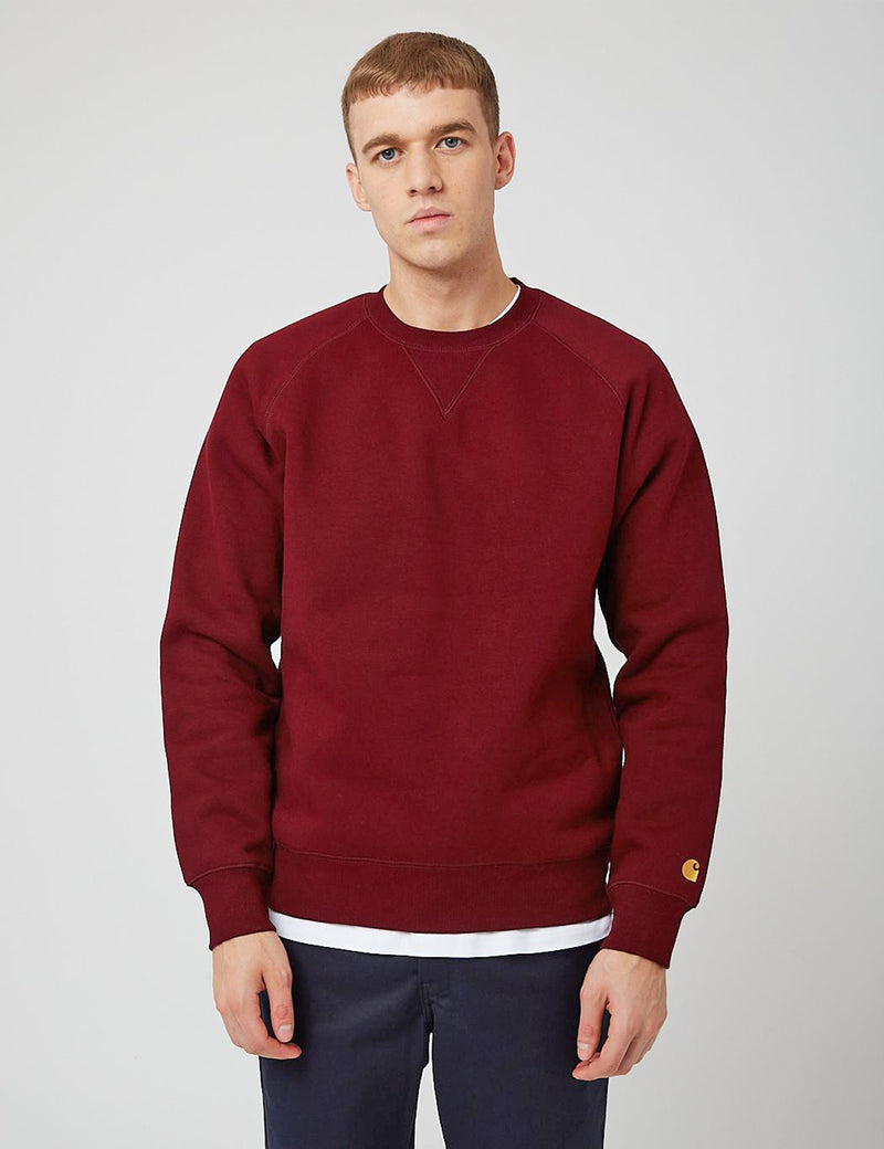 Carhartt-WIP Chase Sweatshirt - Jam/Gold