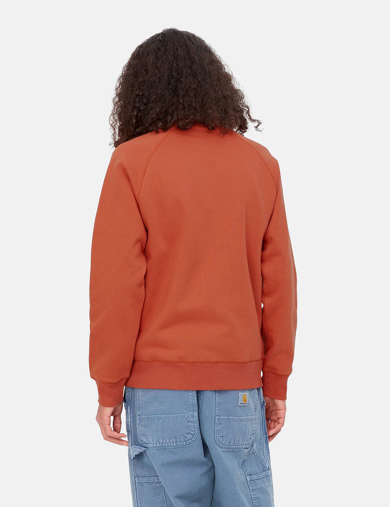 Carhartt-WIP Chase Sweatshirt - Phoenix Red/Gold