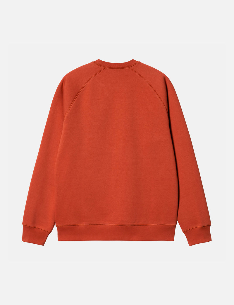 Carhartt-WIP Chase Sweatshirt - Phoenix Red/Gold