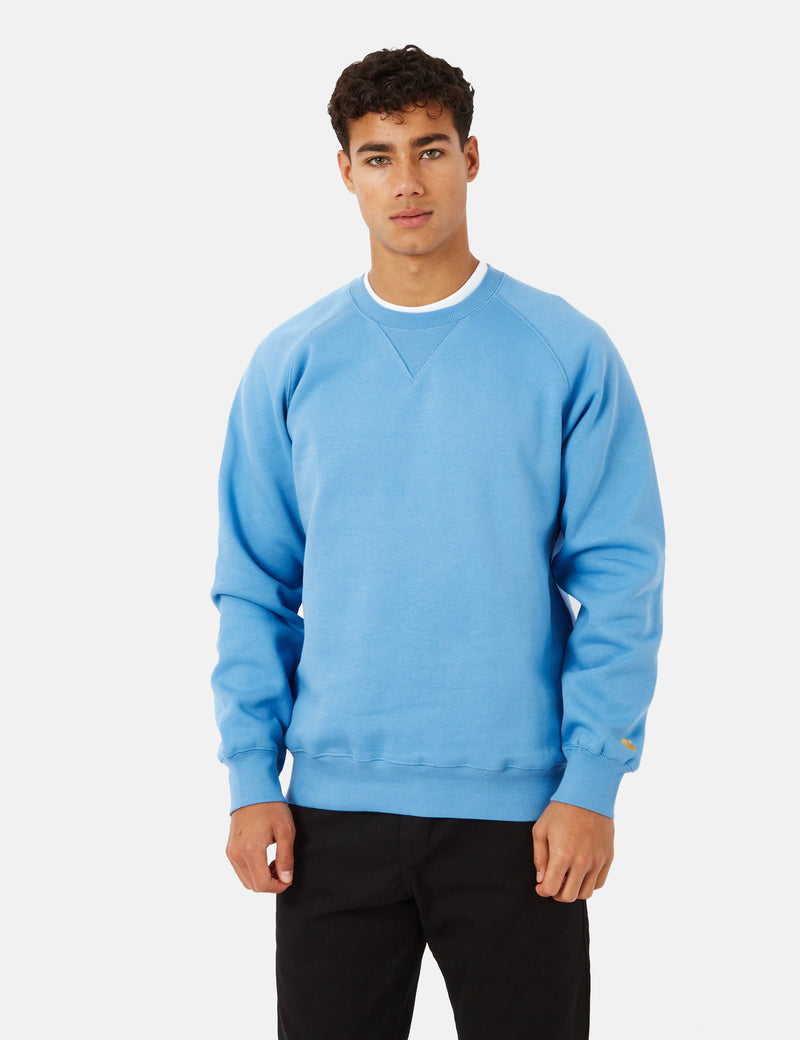 Carhartt-WIP Chase Sweatshirt - Piscine Blue