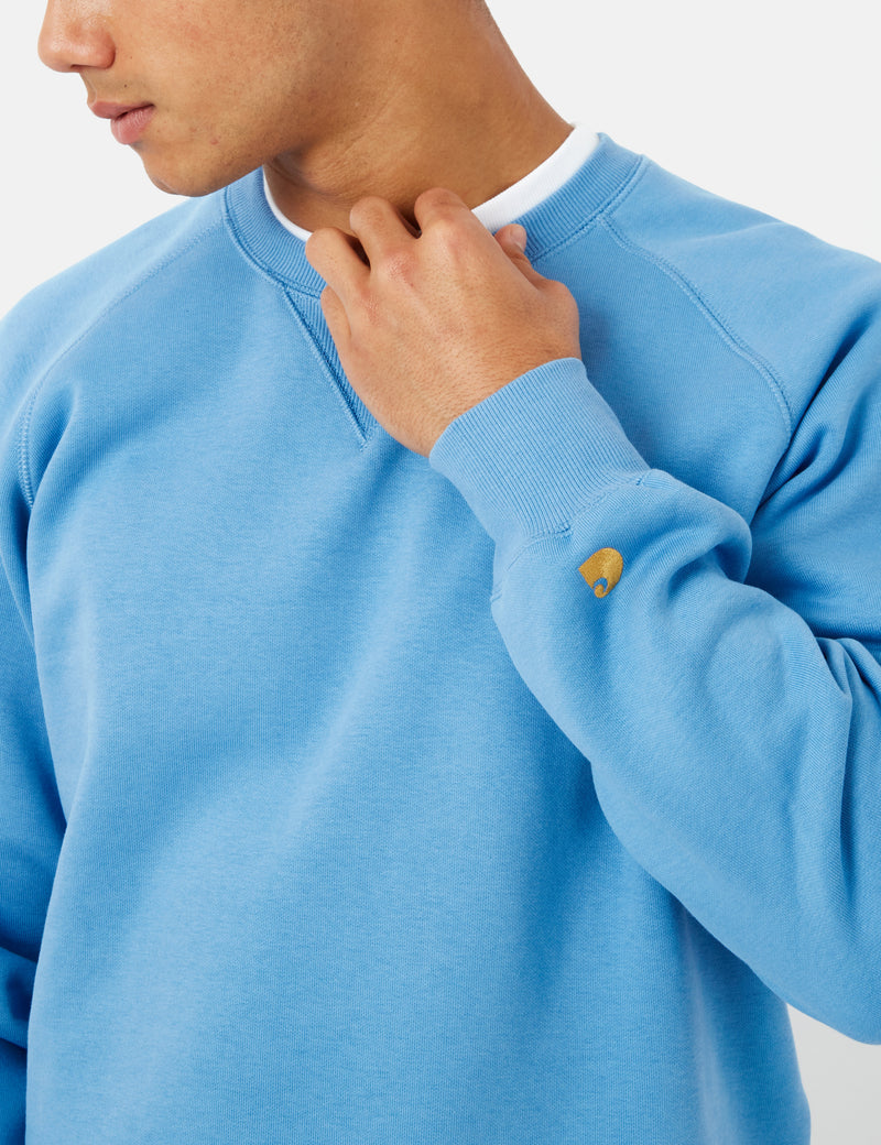 Carhartt-WIP Chase Sweatshirt - Piscine Blue