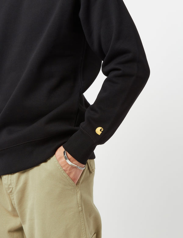 Carhartt-WIP Chase Sweatshirt - Black