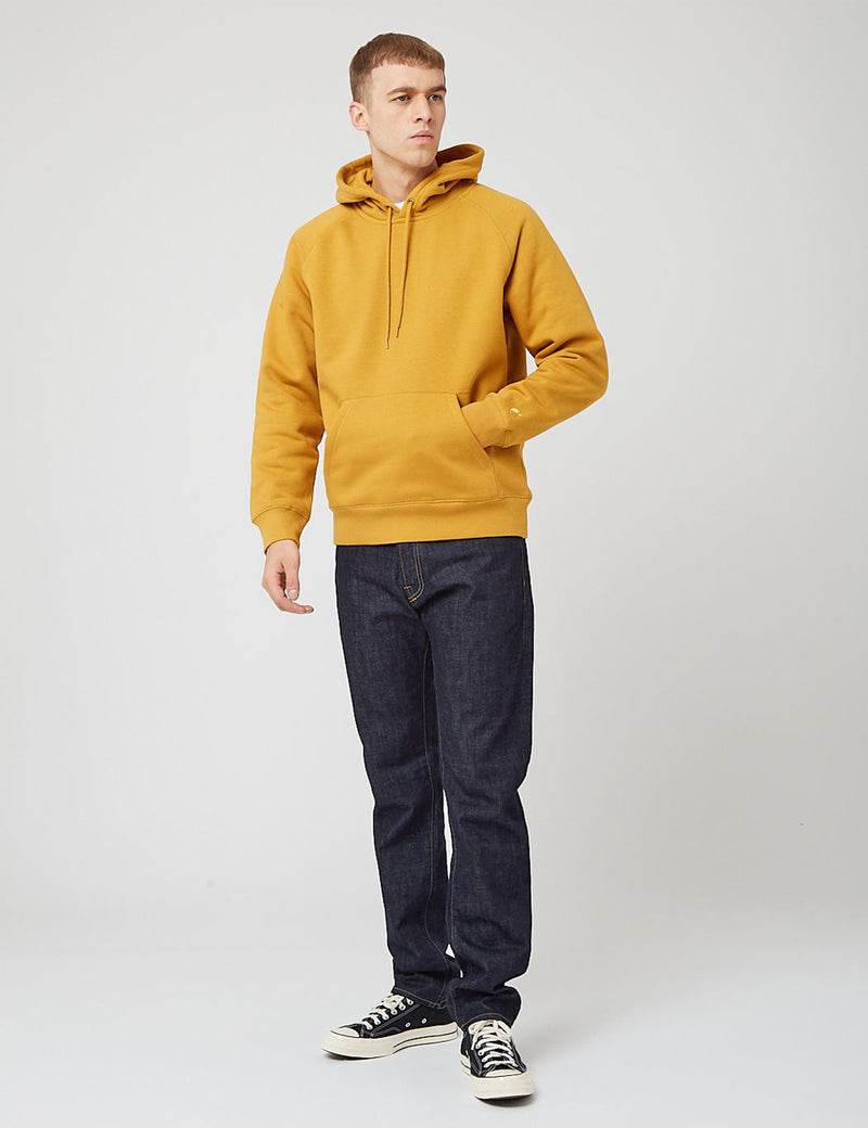 Carhartt-WIP Chase Hooded Sweatshirt - Helios Yellow/Gold