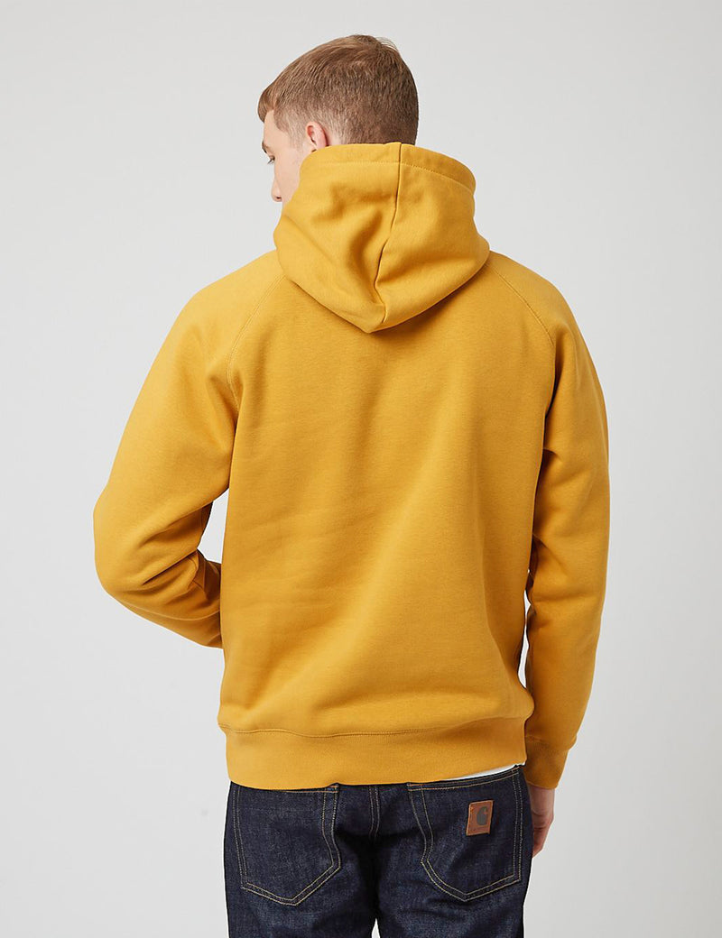 Carhartt-WIP Chase Hooded Sweatshirt - Helios Yellow/Gold