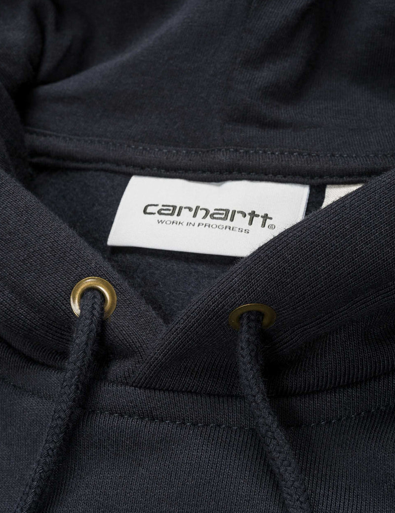 Carhartt-WIP Chase Hooded Sweatshirt - Dark Navy Blue