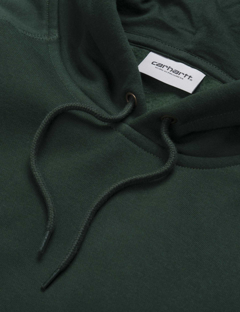 Carhartt-WIP Chase Hooded Sweatshirt - Bottle Green