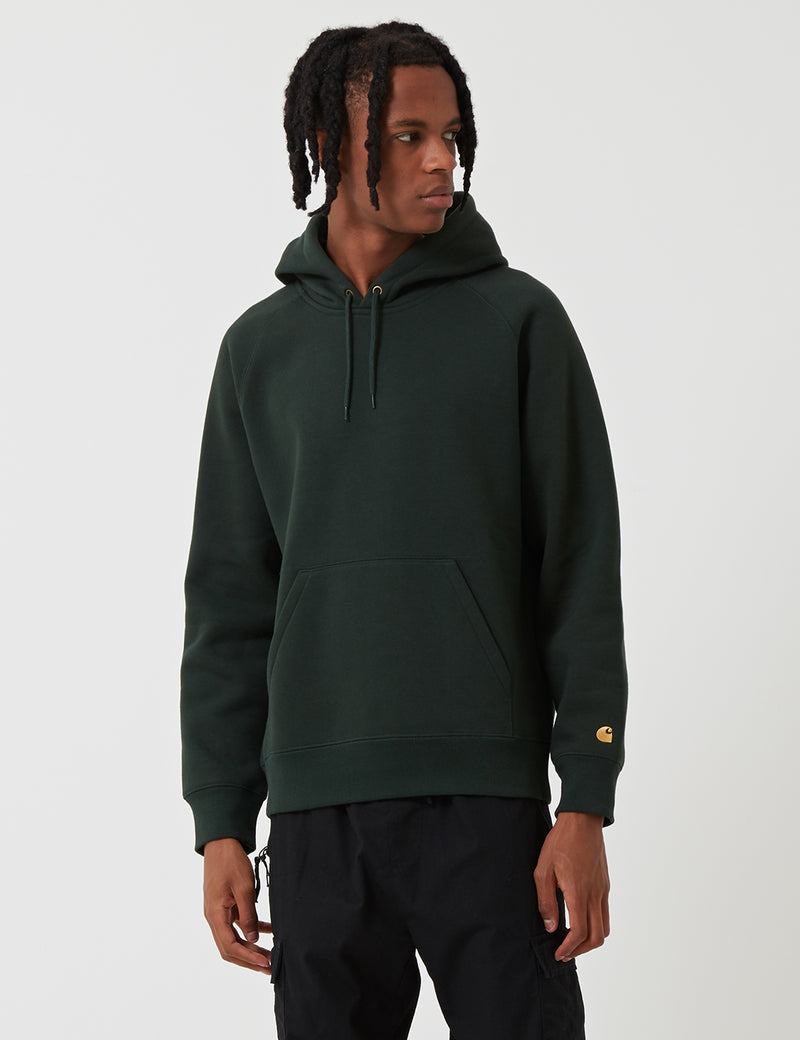 Carhartt-WIP Chase Hooded Sweatshirt - Loden Green