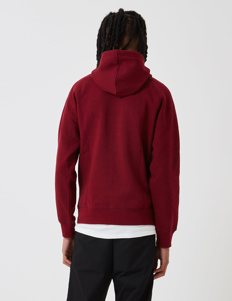 Carhartt-WIP Chase Hooded Sweatshirt - Cranberry Red