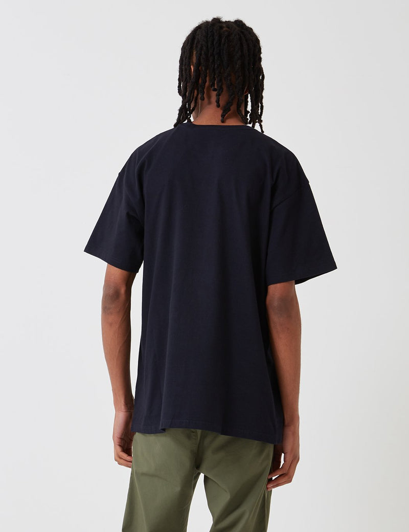 Carhartt-WIP Chase T-Shirt - Dark Navy Blue/Gold