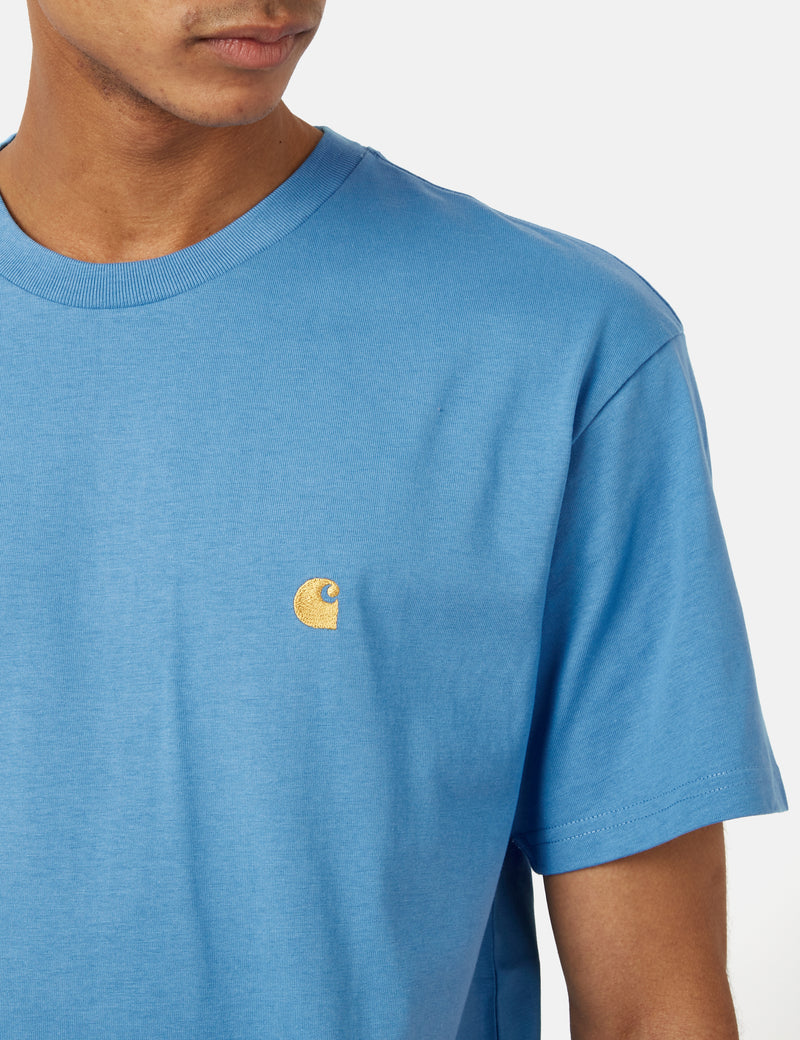 Carhartt-WIP Chase T-Shirt (Loose) - Piscine Blue