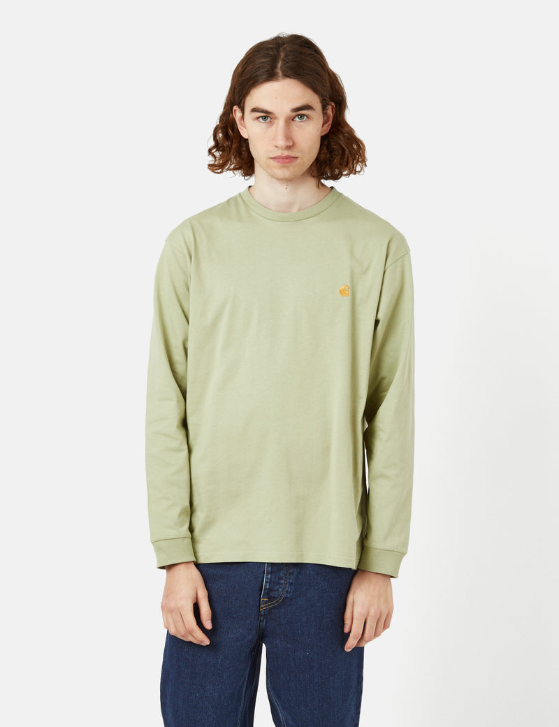 Carhartt-WIP Chase Long Sleeve T-Shirt (Loose) - Agave Green