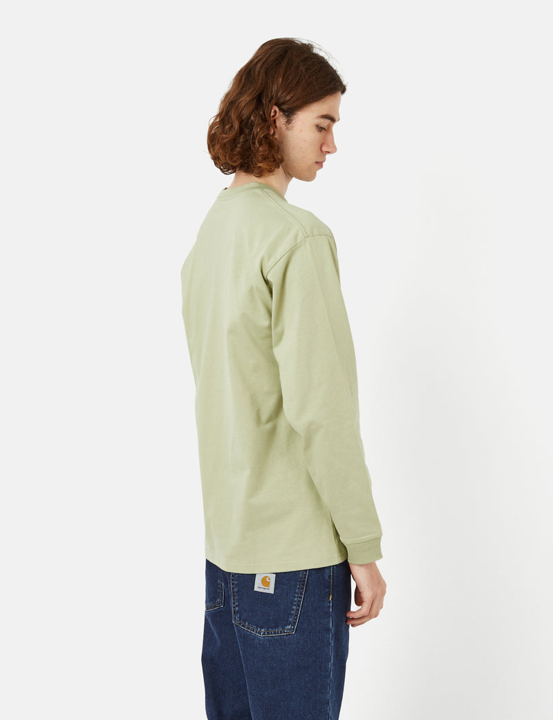 Carhartt-WIP Chase Long Sleeve T-Shirt (Loose) - Agave Green