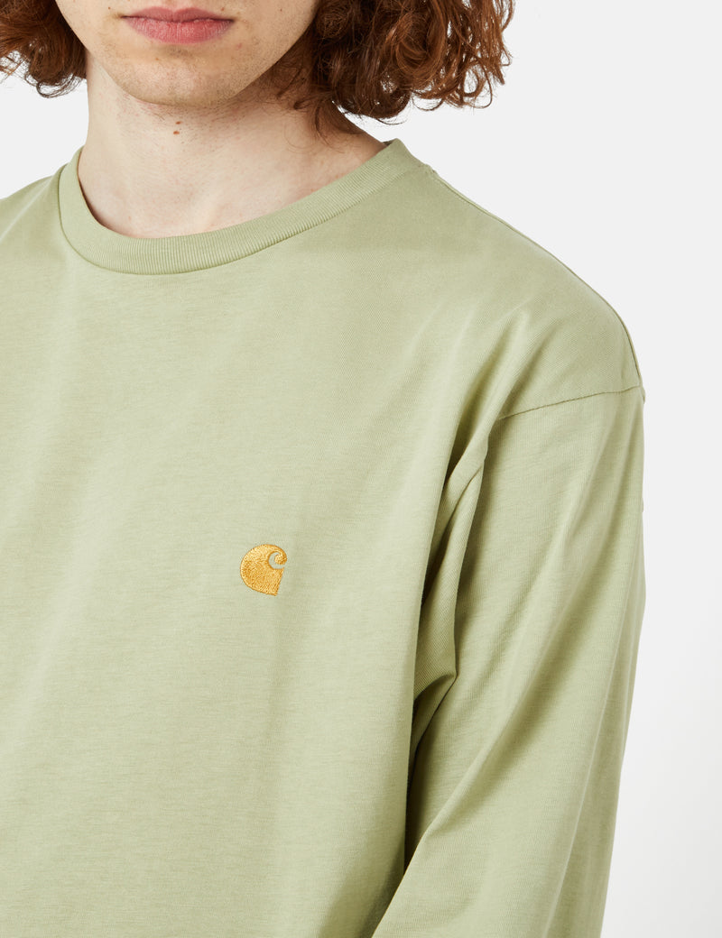 Carhartt-WIP Chase Long Sleeve T-Shirt (Loose) - Agave Green