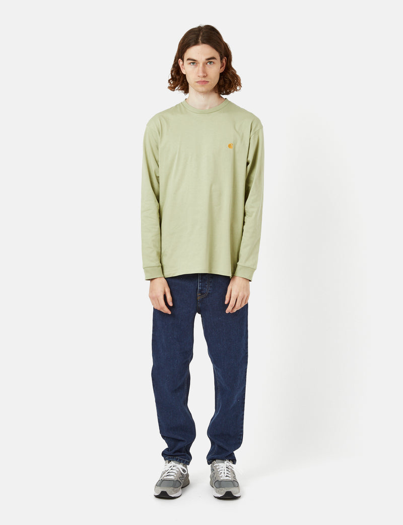 Carhartt-WIP Chase Long Sleeve T-Shirt (Loose) - Agave Green