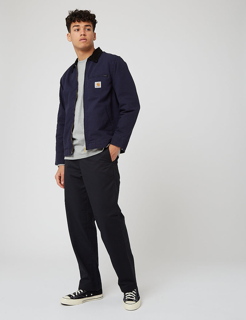 Carhartt-WIP Detroit Jacket (Organic Cotton, 12 oz) - Dark Navy Blue rinsed