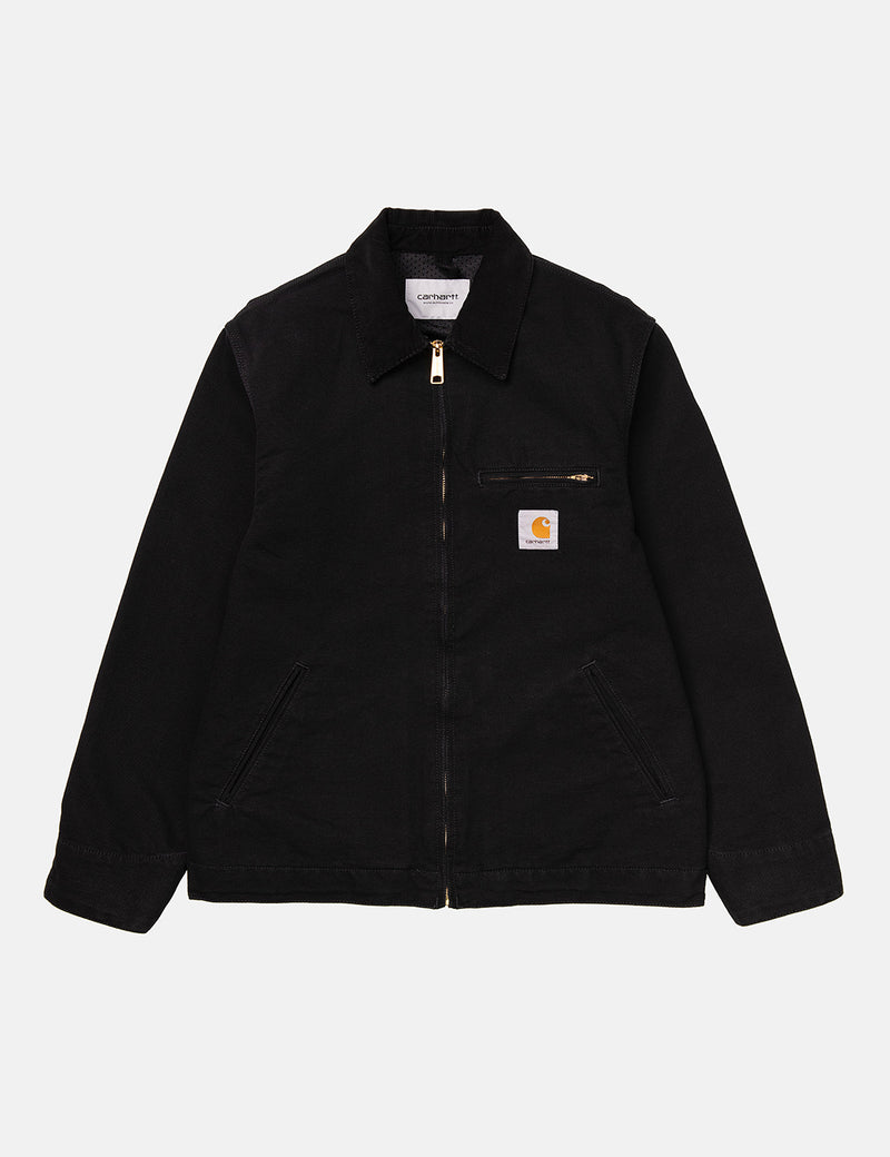 Carhartt-WIP Detroit Jacket (Organic Cotton, 12 oz) - Black rinsed