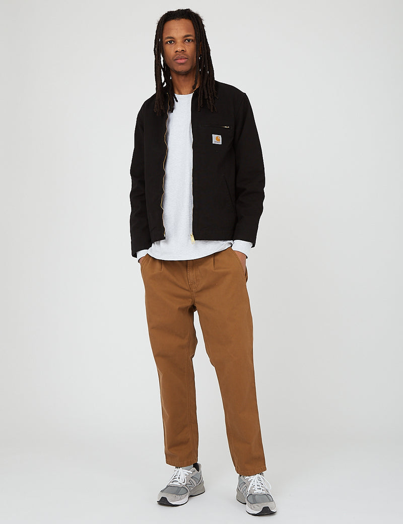 Carhartt-WIP Detroit Jacket (Organic Cotton, 12 oz) - Black rinsed