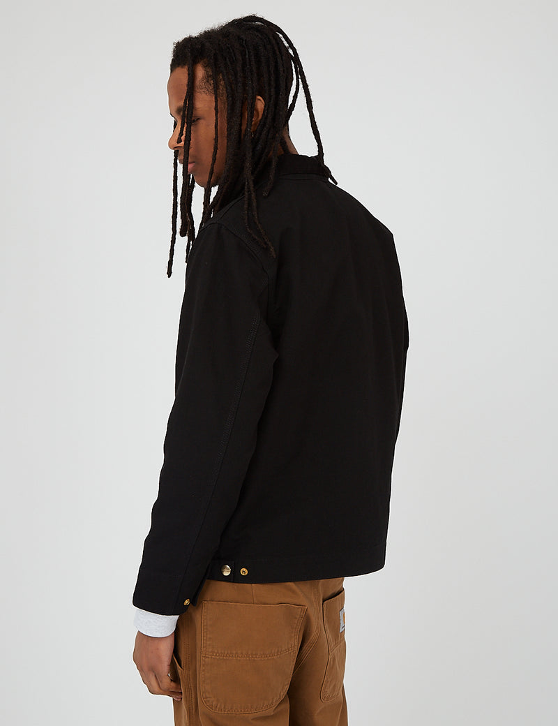 Carhartt-WIP Detroit Jacket (Organic Cotton, 12 oz) - Black rinsed