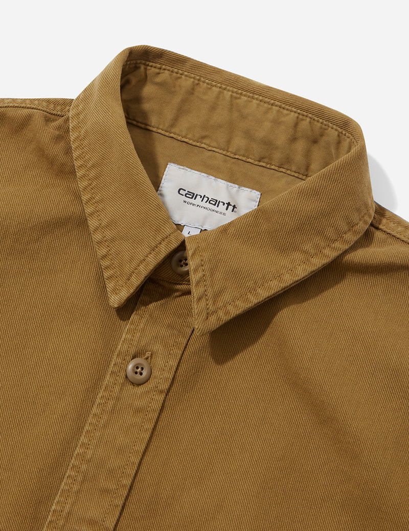 Carhartt-WIP Reno Shirt (Overdyed Denim) - Hamilton Brown