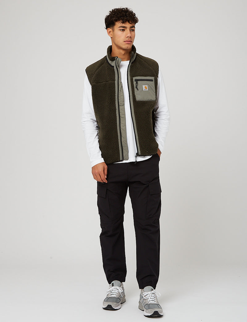Carhartt-WIP Prentis Vest Fleece Liner - Cypress Green/Thyme