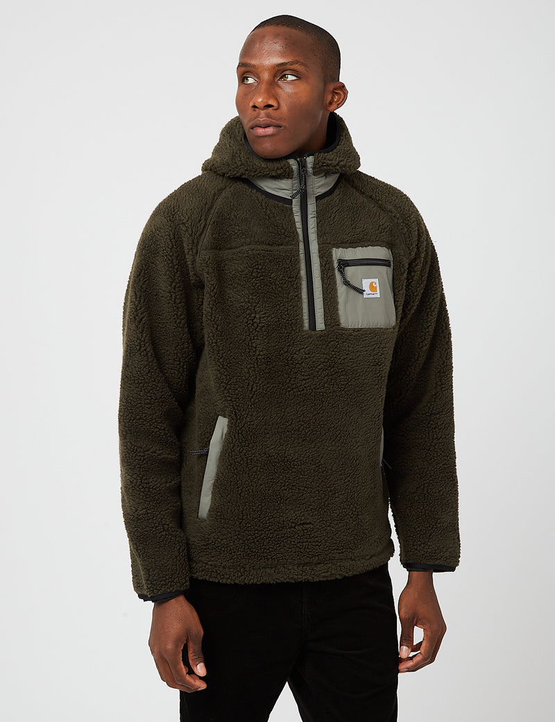 Carhartt-WIP Prentis Fleece Pullover Jacket - Cypress Green/Thyme