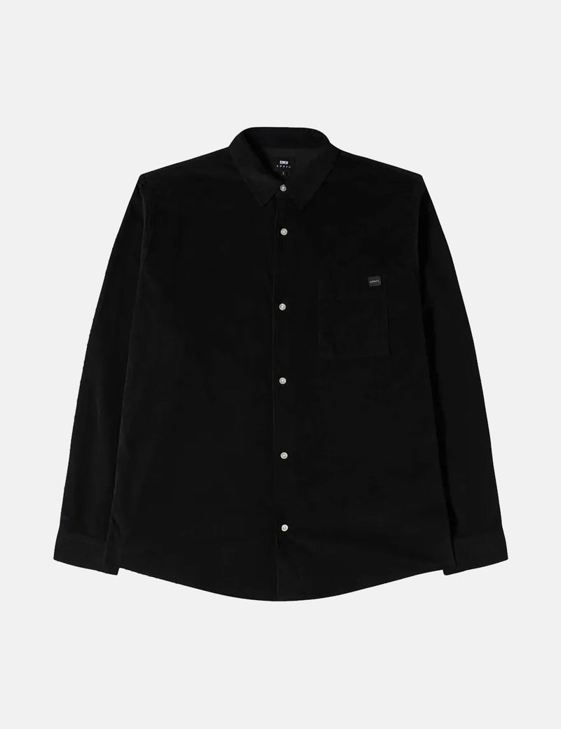 Edwin Minimal Babycord Shirt - Black