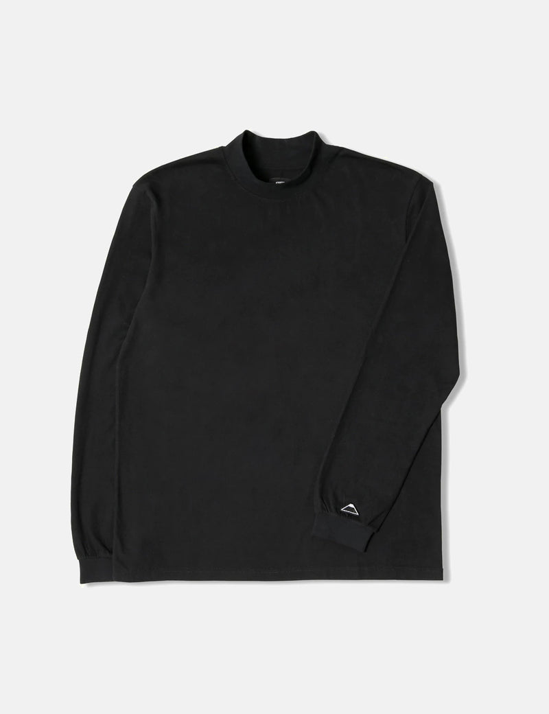 Edwin High Collar LS T-Shirt - Black
