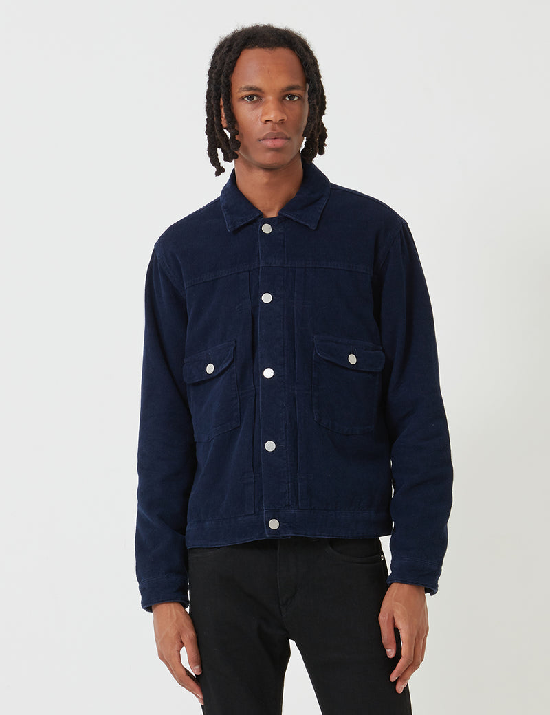 Edwin E-Classic Jacket (Corduroy) - Indigo Blue | URBAN EXCESS