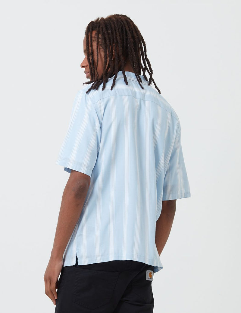 Carhartt-WIP Chester Shirt (Stripe) - Citizen Blue