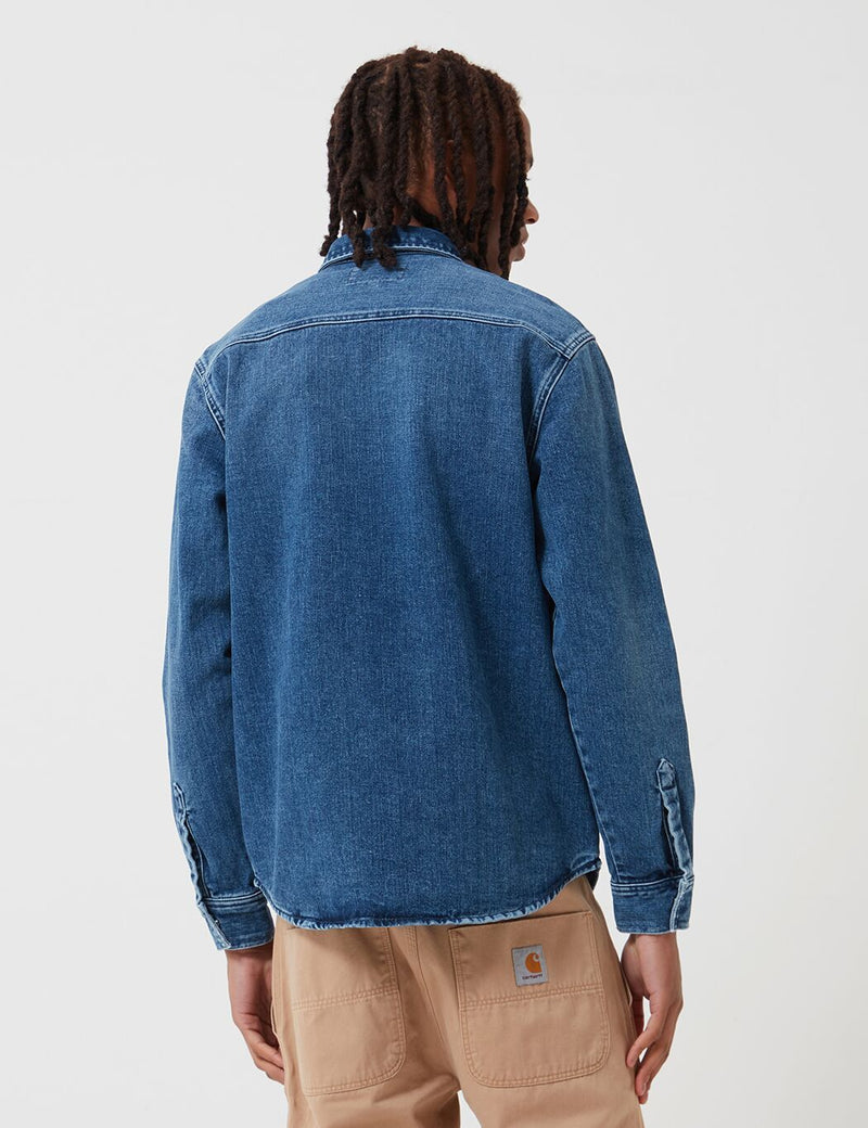 Carhartt-WIP Salinac Denim Shirt Jac (Worn Wash) - Blue