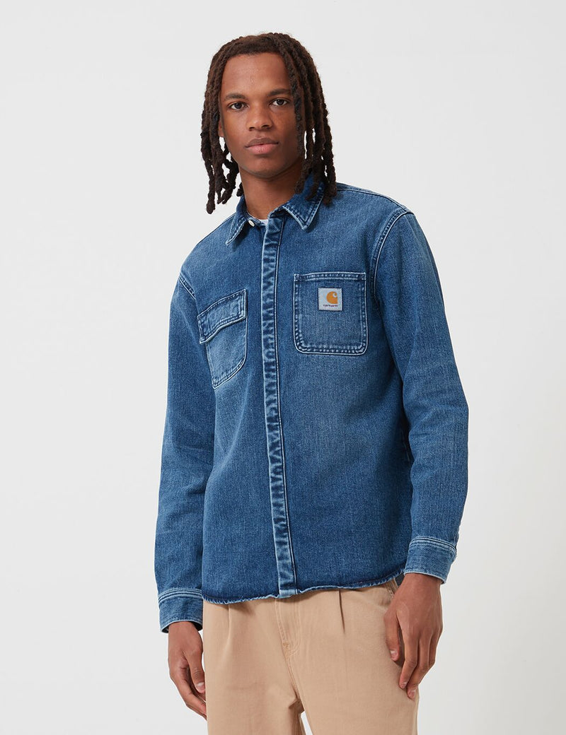 Carhartt-WIP Salinac Denim Shirt Jac (Worn Wash) - Blue