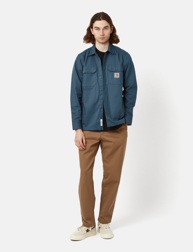 Carhartt-WIP Master Shirt (Regular) - Storm Blue I Urban Excess